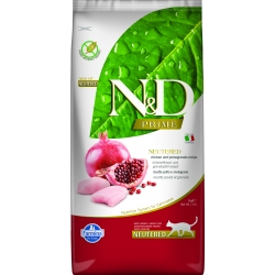 FARMINA FARMINA N&D PRIME CAT NEUTERED - CHICKEN & POMEGRANATE ADULT 5KG